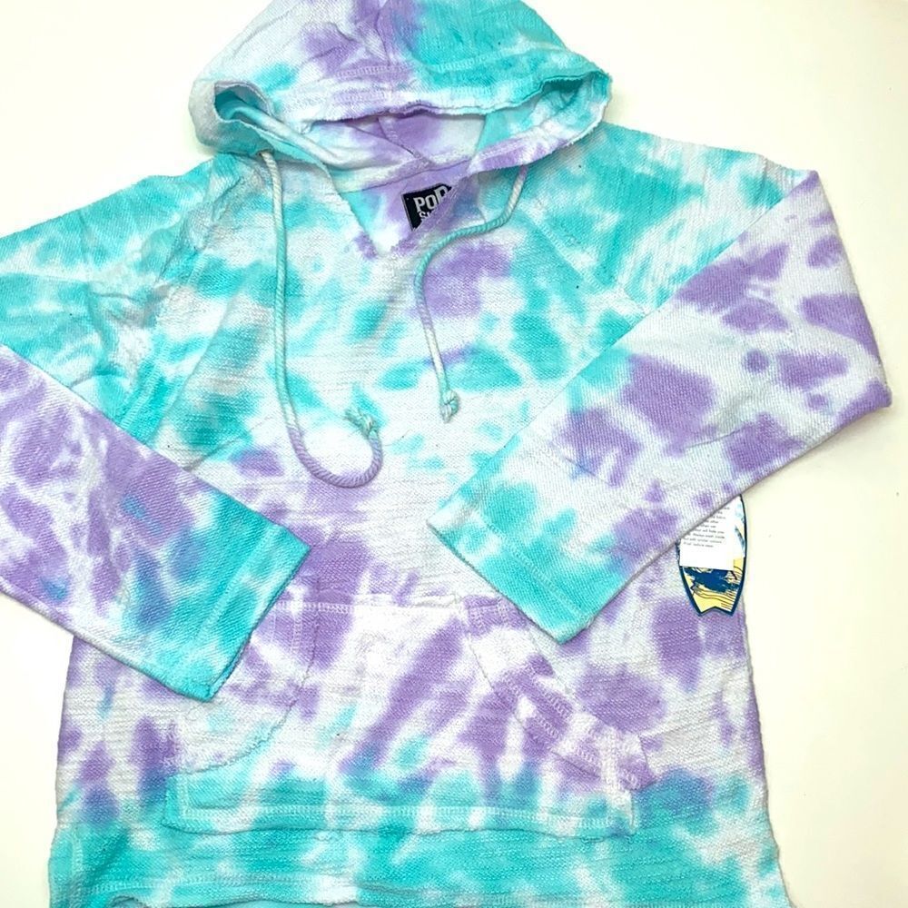 🔥POP SURF HOODIE tie-dye sz medium New